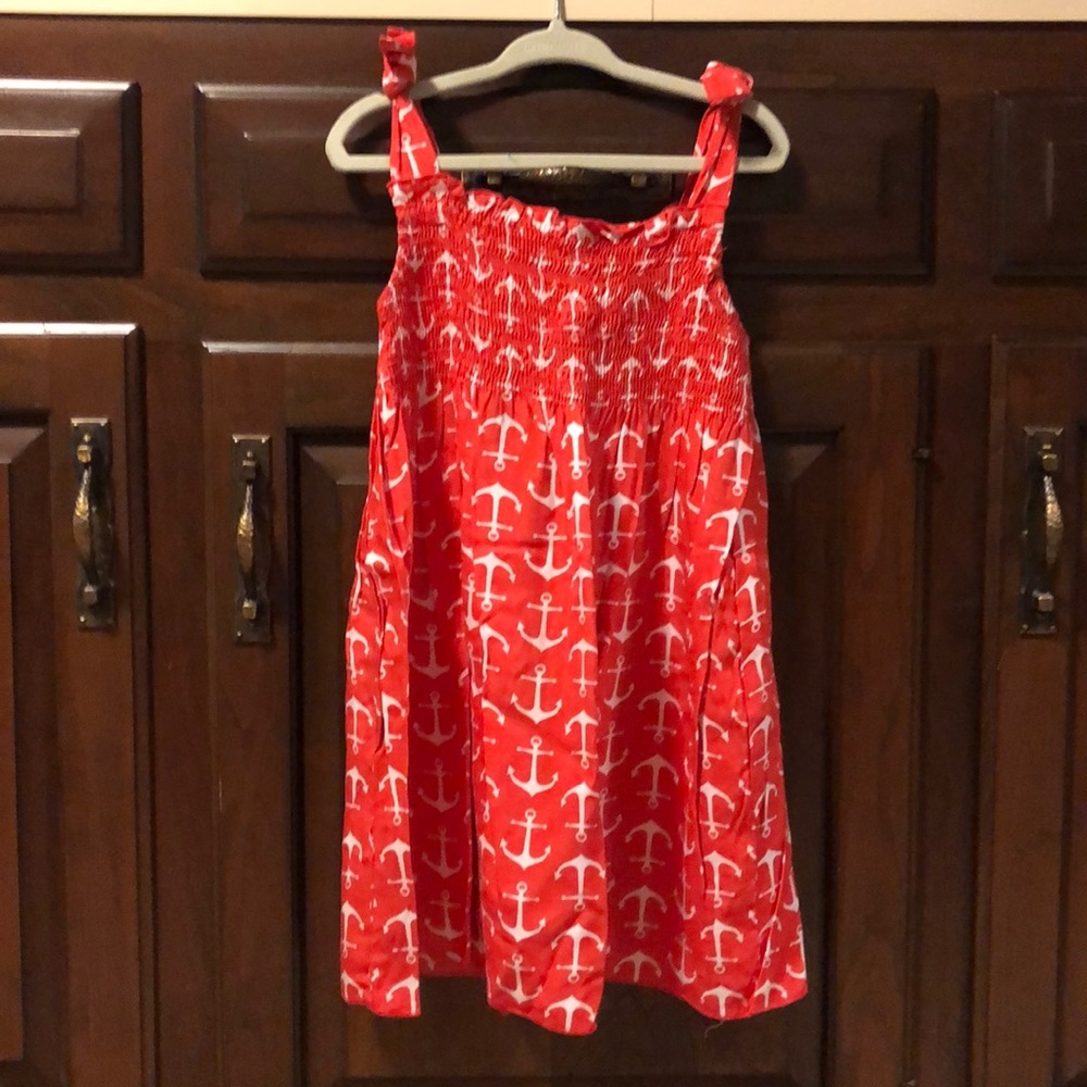 Tybee Island AUDREY Anchor Boho Sundress 2T-4T